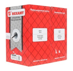 LAN SF/UTP 4x2x24AWG кат.5е (305 м) OUTDOOR REXANT (01-0344)