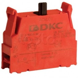 Блок контактный с клеммными зажимами (нормально-разомкнутый) DKC (ACVL02)