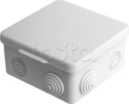Коробка распаячная 100x100x20 с винтом, белая (50 шт/уп) ПожТехКабель (030-006)