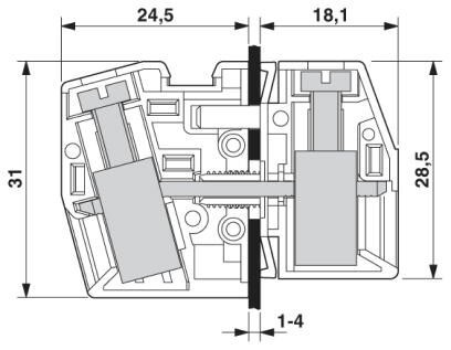 Проходная клемма HDFK 10