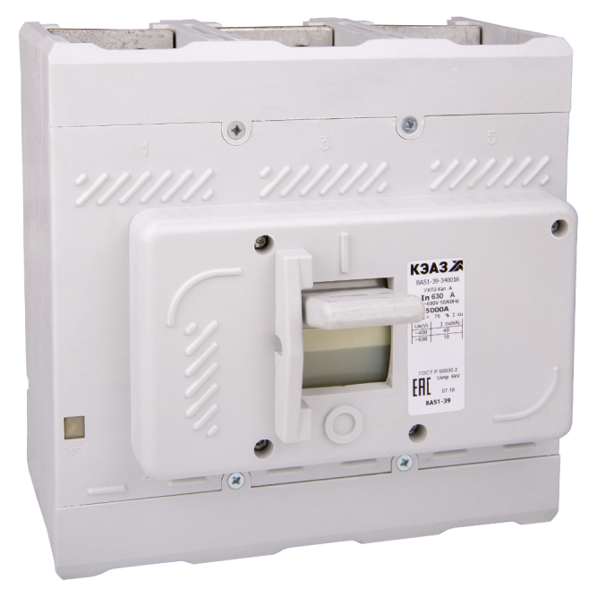 Выключатель автоматический ВА51-39-340016-630А-5000-690AC-УХЛ3-КЭАЗ