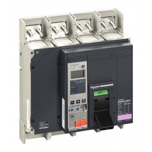Силовой автомат Schneider Electric Compact NS 1250, Micrologic 2.0 E, 50кА, 4P, 1250А