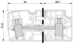 Проходная клемма HDFK 10-HV