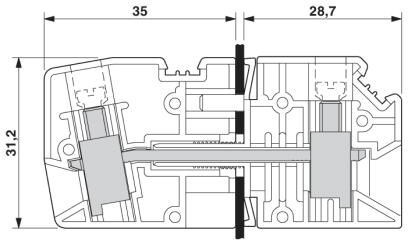 Проходная клемма HDFK 10-HV