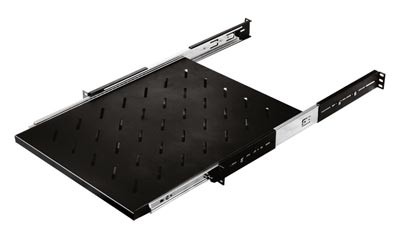 Полка выдвижная 1U Hyperline (SRVS-600-RAL9005)