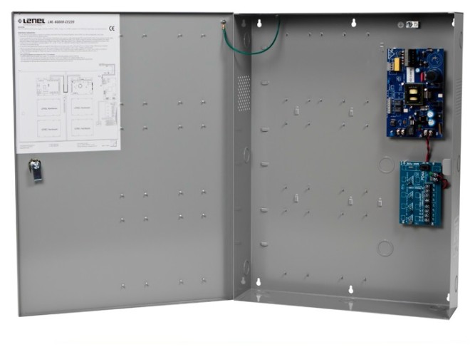 Металлический бокс на 6 плат или 24 платы LNL-1300 габариты 60х45х11 см. Lenel LNL-CTX-6