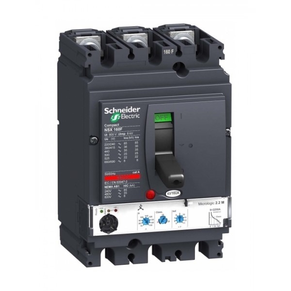 Силовой автомат Schneider Electric Compact NSX 160, Micrologic 2.2, 36кА, 3P, 40А