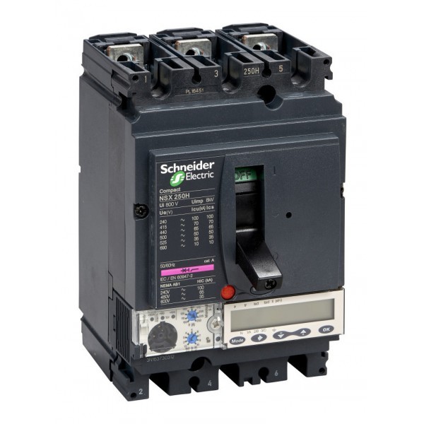 Силовой автомат Schneider Electric Compact NSX 250, Micrologic 5.2 A, 70кА, 3P, 100А