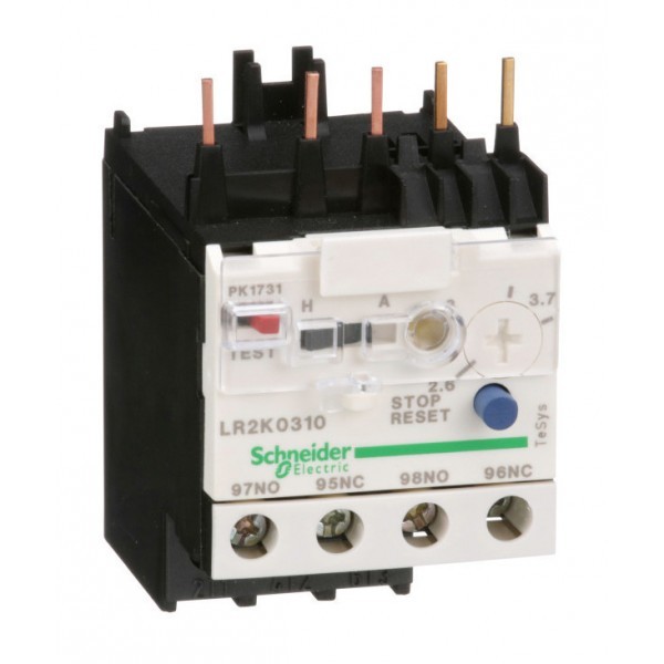 Реле перегрузки тепловое Schneider Electric TeSys K 2,6-3,7А, класс 10A