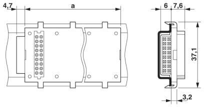 Шинные соединители на DIN-рейку HBUS 161,6-16P-1S BK