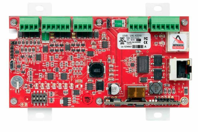 Контроллер управления 1-й дверью (2 считывателя) или подключение до 8 LNL-1320. Lenel LNL-X2210