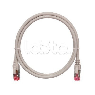 Шнур коммутационный 2хRJ45/8P8C S/FTP 3 м кат.6A NIKOMAX (NMC-PC4SA55B-030-GY)