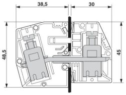 Проходная клемма HDFK 25