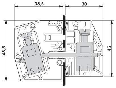 Проходная клемма HDFK 25