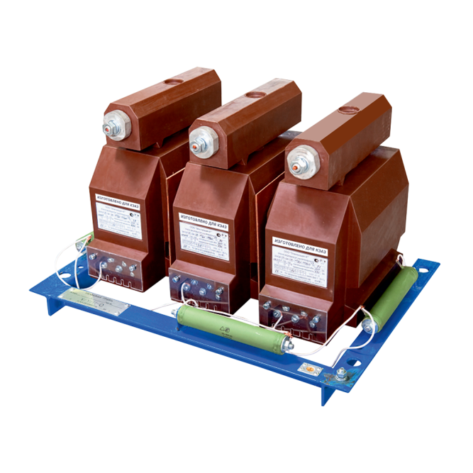 Трансформатор напряжения 3хЗНОЛП-ЭК-10-М6Т-10000/√3-100/√3-100-0,5/3Р-50/50-У2-б-КЭАЗ