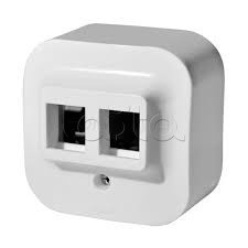 Розетка RJ-45 2 порта кат.5e UTP Quteo Legrand (782228)