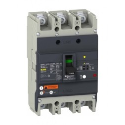 Силовой автомат Schneider Electric Easypact EZC 250, TM-D c диф защитой, 25кА, 3P, 100А