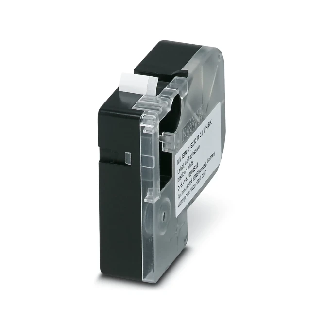 Тканевая этикетка MM-EMLC (EX12)R C1 WH/BK