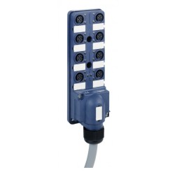 КЛЕММ БЛОК ПАССИВ IP67 8 КАНАЛ M12 С КАБ