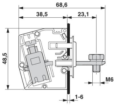 Проходная клемма HDFK 25-VP/Z