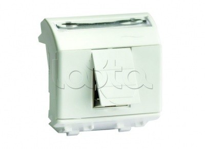 Розетка RJ-45 кат.5е, 2 разъема, 2 мод. DKC (76666B)