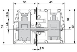 Проходная клемма HDFK 50