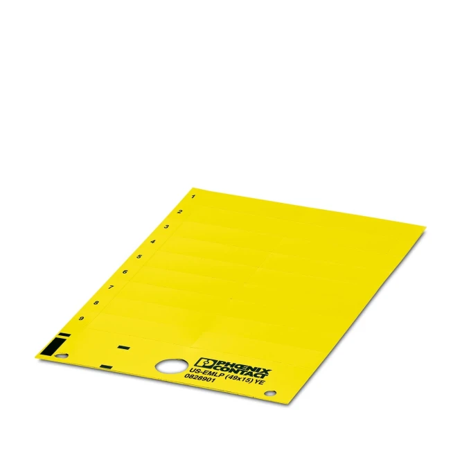 Пластиковая табличка US-EMLP (49X15) YE