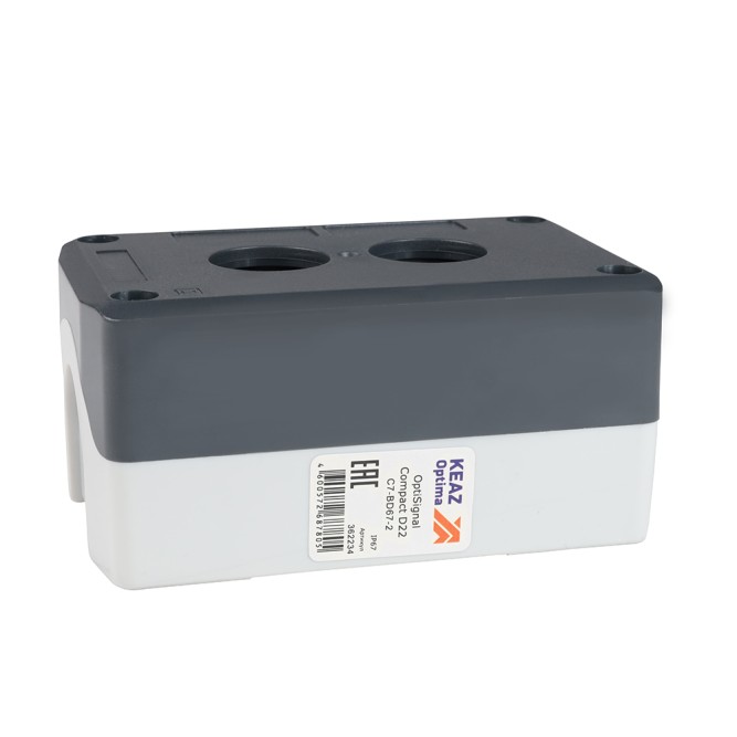 Корпус кнопочного поста OptiSignal Compact D22 C7-BD67-2 2 отв. IP67 XALD02