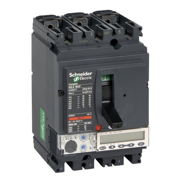 Силовой автомат Schneider Electric Compact NSX 160, Micrologic 5.2 A, 25кА, 3P, 160А