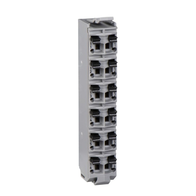 SE Клеммные колодки-12 контактов-24В DC серый, Schneider Electric, , TM5ACTB12PS