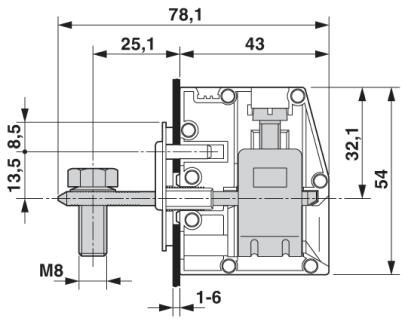 Проходная клемма HDFK 50-VP