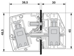Проходные клеммы PE HDFK 25-PE