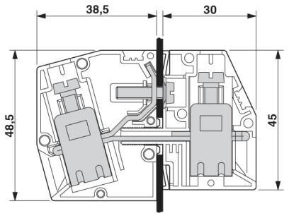 Проходные клеммы PE HDFK 25-PE