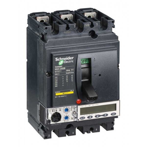 Силовой автомат Schneider Electric Compact NSX 160, Micrologic 5.2 A, 25кА, 3P, 250А