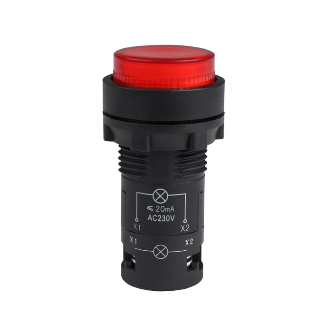 Кнопка с подсветкой OptiSignal Compact D22 C7-PL-M410 красная 1НО 230 В AC XB7NW34M1