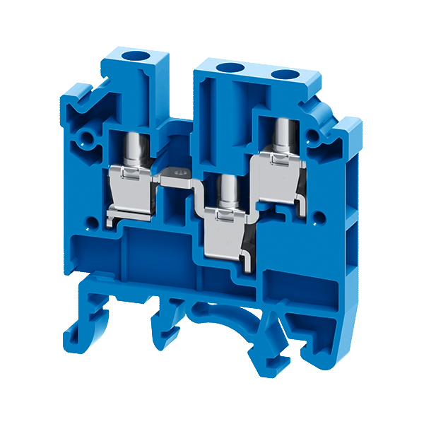 Клемма с тремя контактами винтовая CMC-2,5-TRIPLET-(0,2-4)-I-BU-синий