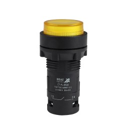 Кнопка с подсветкой OptiSignal Compact D22 C7-PL-M501 желтая 1НЗ 230 В AC XB7NW35M2