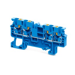 Клемма с 4-мя контактами push-in OptiClip СP-2,5-QUATTRO-(0,2-2,5)-I-BU-синий