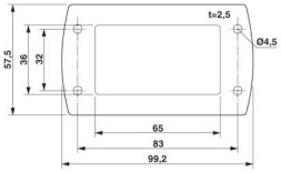 Плоское уплотнение CES-B10-WRG-BK