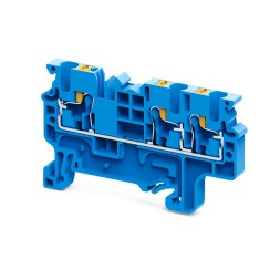 Клемма с 3-мя контактами push-in OptiClip СP-2,5-TRIPLET-I-BU-синий