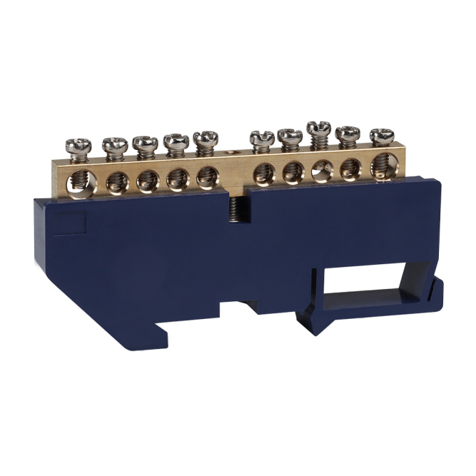 Шина нулевая с изолятором OptiKit BB-D-PE-DIN-22-8х12-желтый