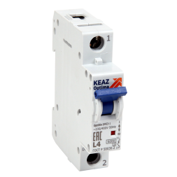 Выключатель автоматический модульный OptiDin BM63-1L4-ОМ4-РЕГ