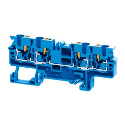 Клемма с 4-мя контактами push-in OptiClip СP-4-QUATTRO-(0,2-4)-I-BU-синий