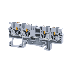 Клемма с 4-мя контактами push-in OptiClip СP-4-QUATTRO-(0,2-4)-I-серый