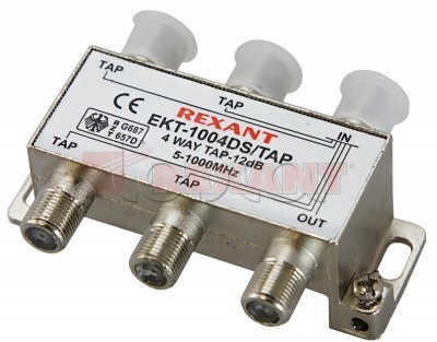 Rexant Ответвитель 4 отвода 12 дБ REXANT (05-7302)