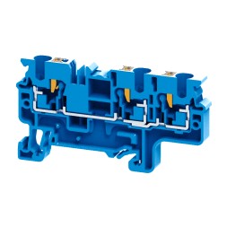 Клемма с 3-мя контактами push-in OptiClip СP-4-TRIPLET-I-BU-синий