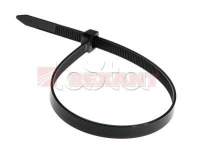 Стяжка 200x8 нейлоновая (100 шт/уп) REXANT (07-0203)