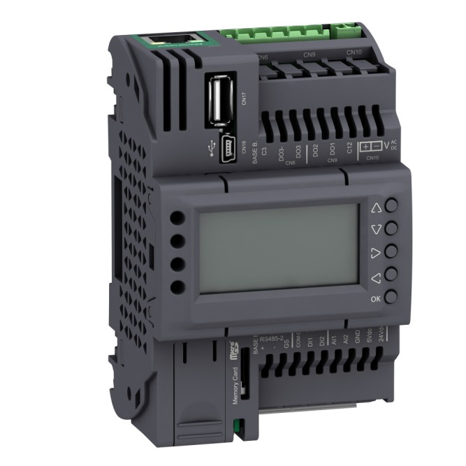 SE ПЛК М172, дисплей, 7 I/O, Eth, 2 RS485, Schneider Electric, , TM172PDG07R