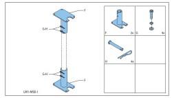 Металлическое крепление для LS1-OC100E-1 LM1-MSB-1