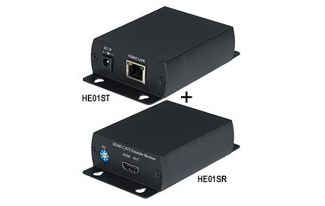 Комплект приемопередатчиков HDMI SC&amp;T HE01S